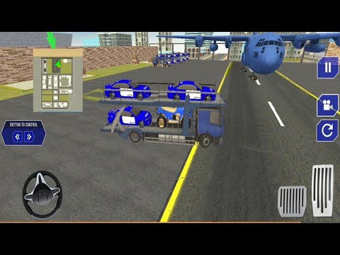 US Police 🚓 ATV Quad Bike Transport Cargo Plane - Android Gameplay