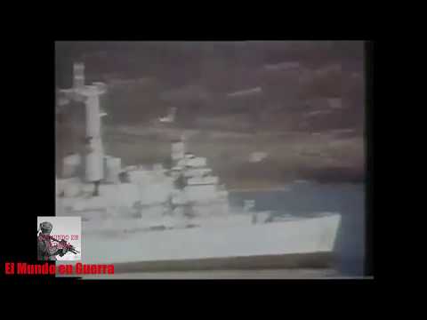 Argentinian Air Force attacking british ships