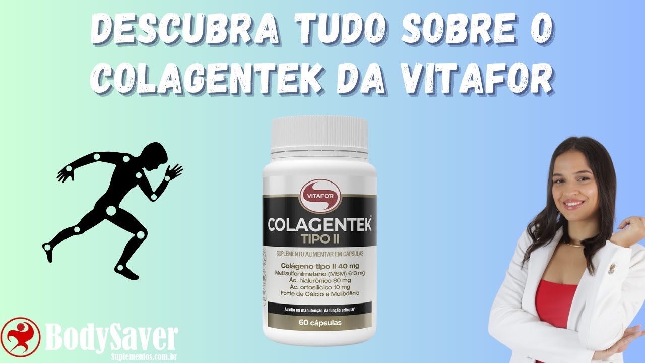 Miniatura da avaliação em vídeo de Colágeno Vitafor Colagentek Neutro 300g