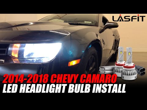 2014-2018 Chevrolet Camaro LED Headlight Bulbs Low Beam Installation - LASFIT LSplus series H11