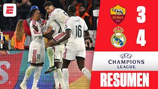 EL REAL MADRID FIRMÓ UNA REMONTADA ÉPICA en CHAMPIONS LEAGUE. LE GANÓ 4-3 a LA ROMA | Resumen