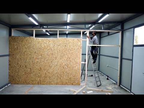Workshop Wall Partition with OSB Boards