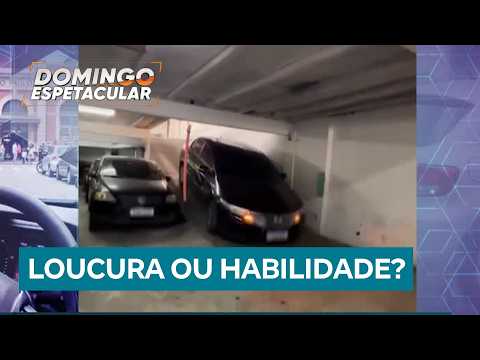 Manobrista impressiona com sua perícia para estacionar carros de clientes