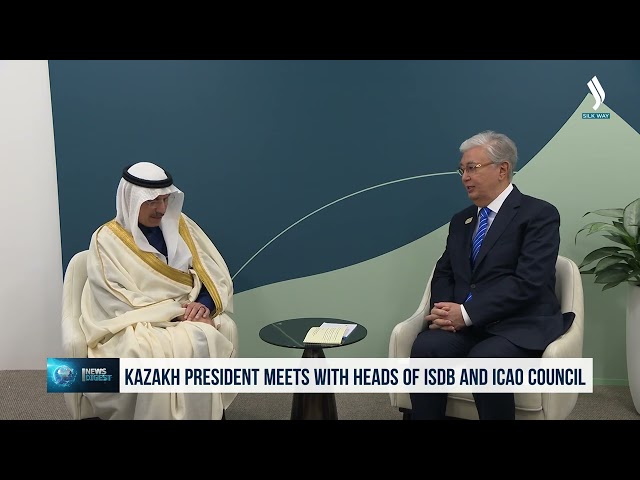 Kazakh President meets with heads of IsDB and ICAO Council