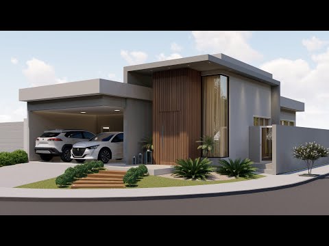 Tour pela Fachada - Casa térrea de esquina com 3 dormitórios