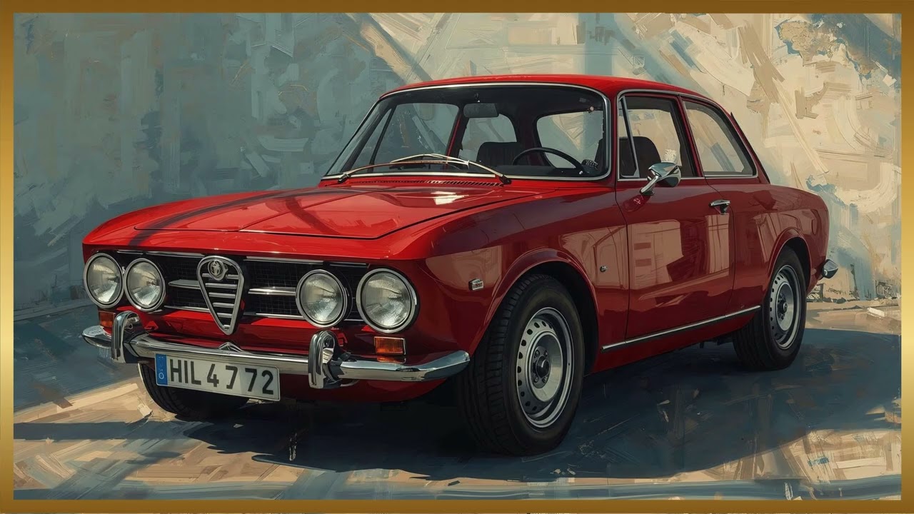 A Timeless Vintage Car | 4K Retro Art Wallpaper