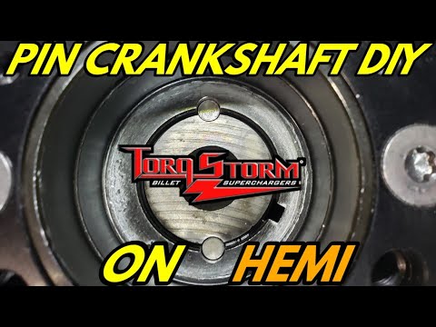 TorqStorm Supercharger How To Pin Crankshaft & Install ATI Damper Pulley On 4th Gen RAM Part 2