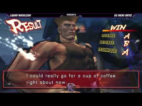 #CEO2015 #USF4 Top 32 L3 - LIQUID`Nuckle Du (GUI) vs EG Ricki Ortiz (RUF-POI)