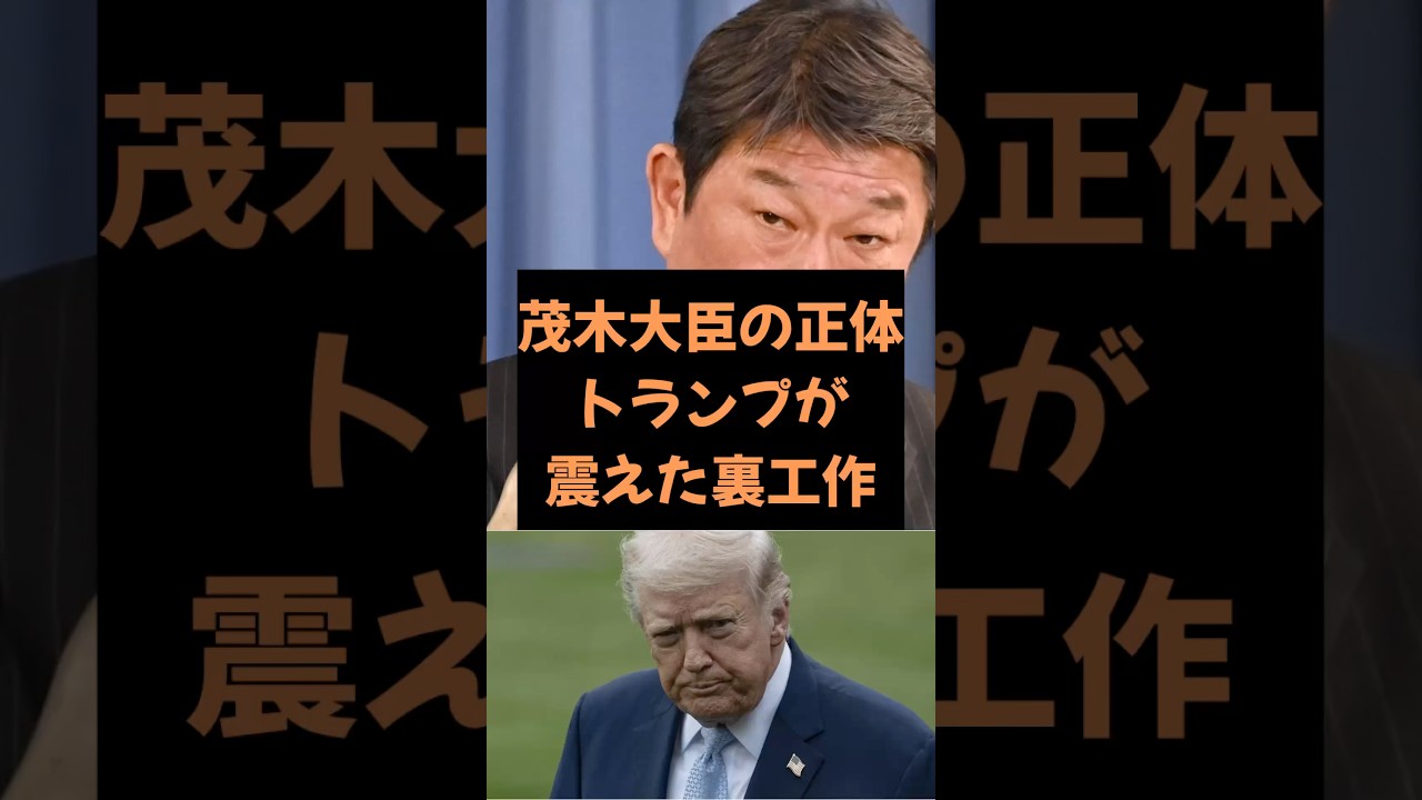 ㊗️10万再生！【雑学】必殺仕事人　茂木敏充。　#政治 #雑学 #茂木敏充 #ドナルドトランプ #日本