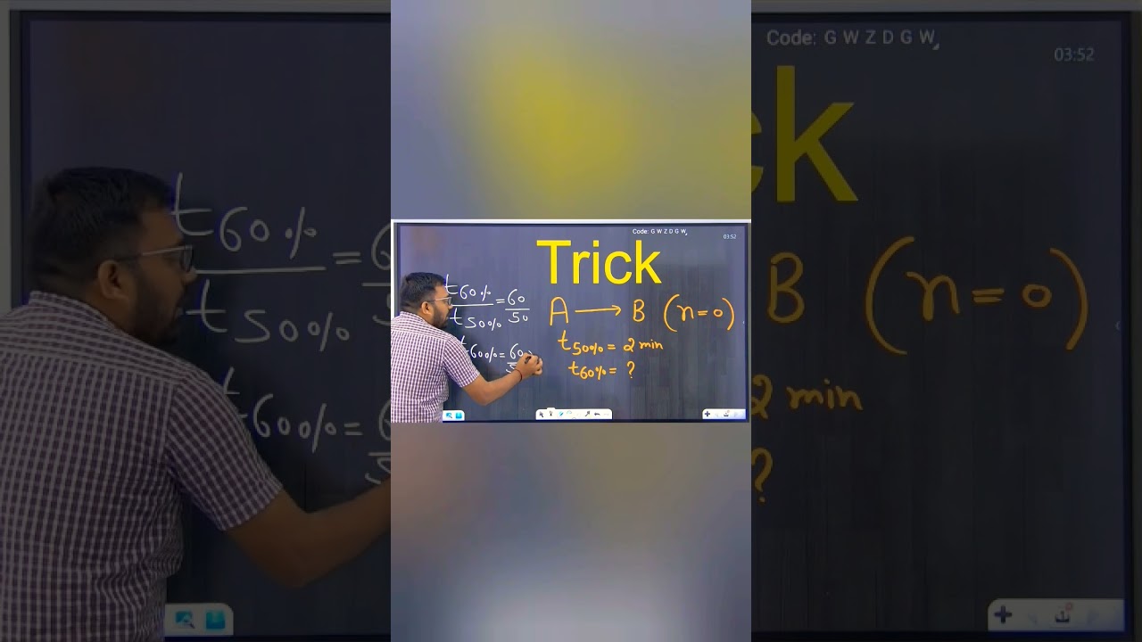 Chemical Kinetics Half Life Reaction Time Short Tricks🔥🔥🔥 By Sumit Sir |IIT-JEE |NEET |FOUNDATION 🤘