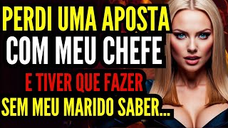 PERDI UMA JOGADA COM MEU PATRÃO E TIVE QUE FAZER SEM MEU MARIDO ESTAR...