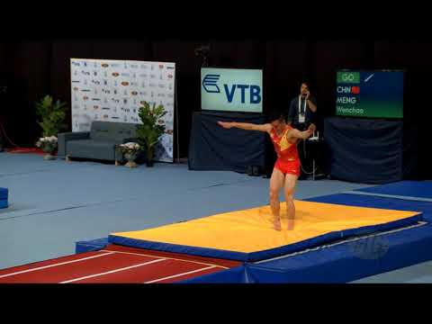 MENG Wenchao (CHN) - 2017 Trampoline Worlds, Sofia (BUL) - Qualification Tumbling Routine 2