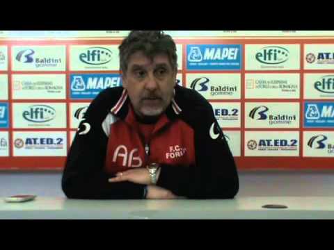 Conferenza stampa post partita Forlì-Castiglione 1-0. Attilio Bardi, Allenatore Forlì F.C.