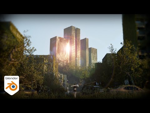 Abandoned City in 2 Minutes in Blender