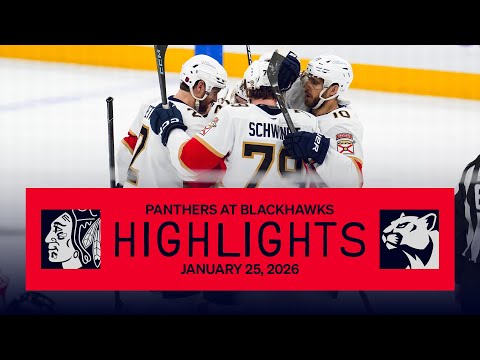Panthers at Blackhawks Highlights | 01.25.26