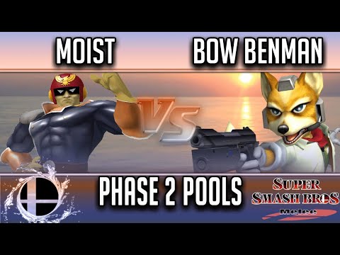 Smash'N'Splash 4  PHASE 2 POOLS -  Moist (Falcon) vs  Bow Benman (Fox)