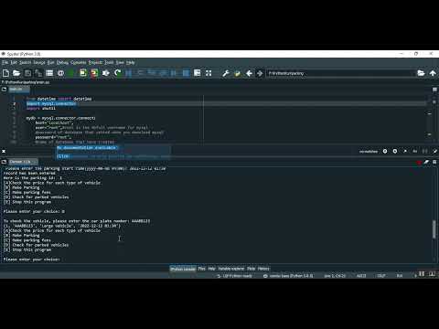 Parking Management in Python Projects