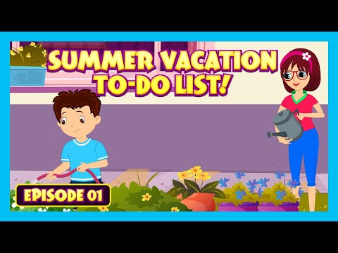 🌞 Summer Vacation To-Do List:Episode 1 | Tia & Tofu | Summer Fun Begins | Let’s Make Holidays Fun!