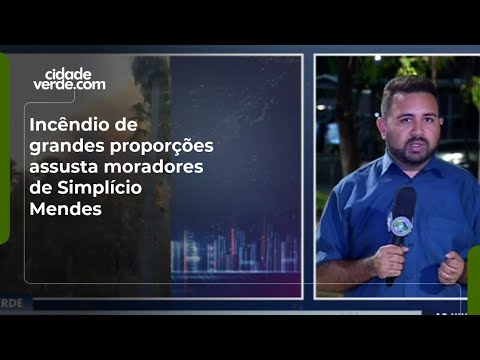 Incêndio de grandes proporções assusta moradores de Simplício Mendes