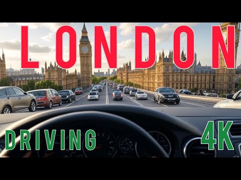 Driving in Central London 4K | Realistic City Drive with Natural Sounds