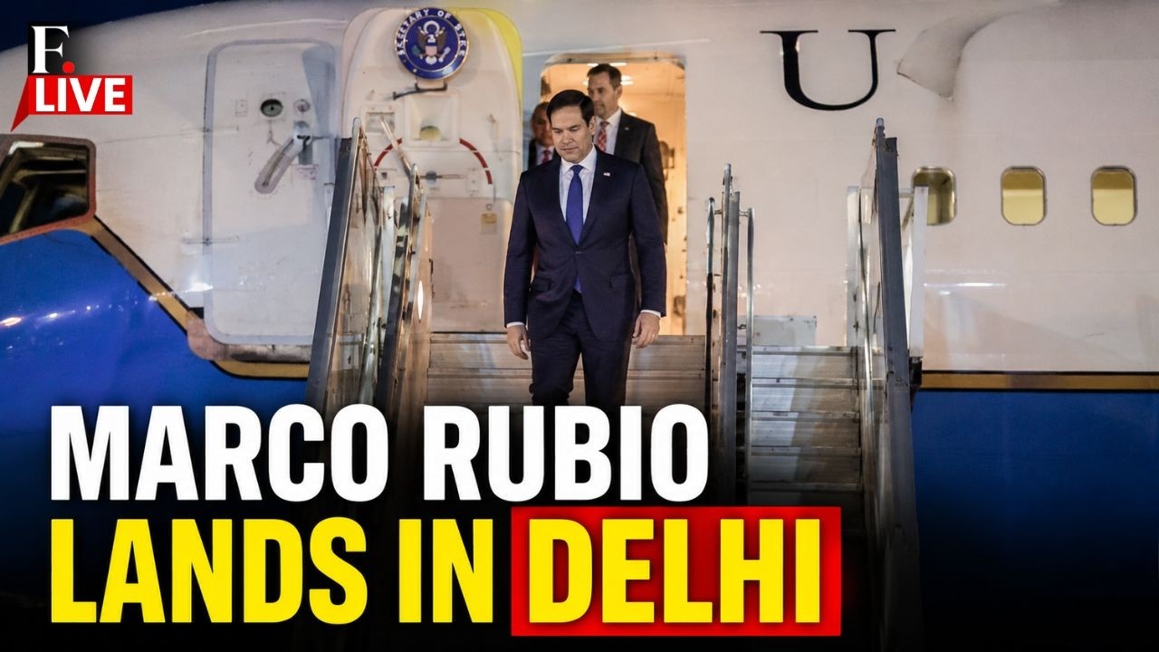 LIVE: US Secretary Marco Rubio Lands in Delhi Ahead of Quad and Strategic Talks