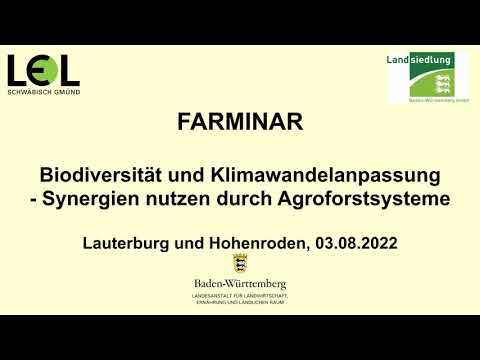 FARMINAR: Biodiversität und Klimawandelanpassung - Synergien nutzen durch Agroforstsysteme