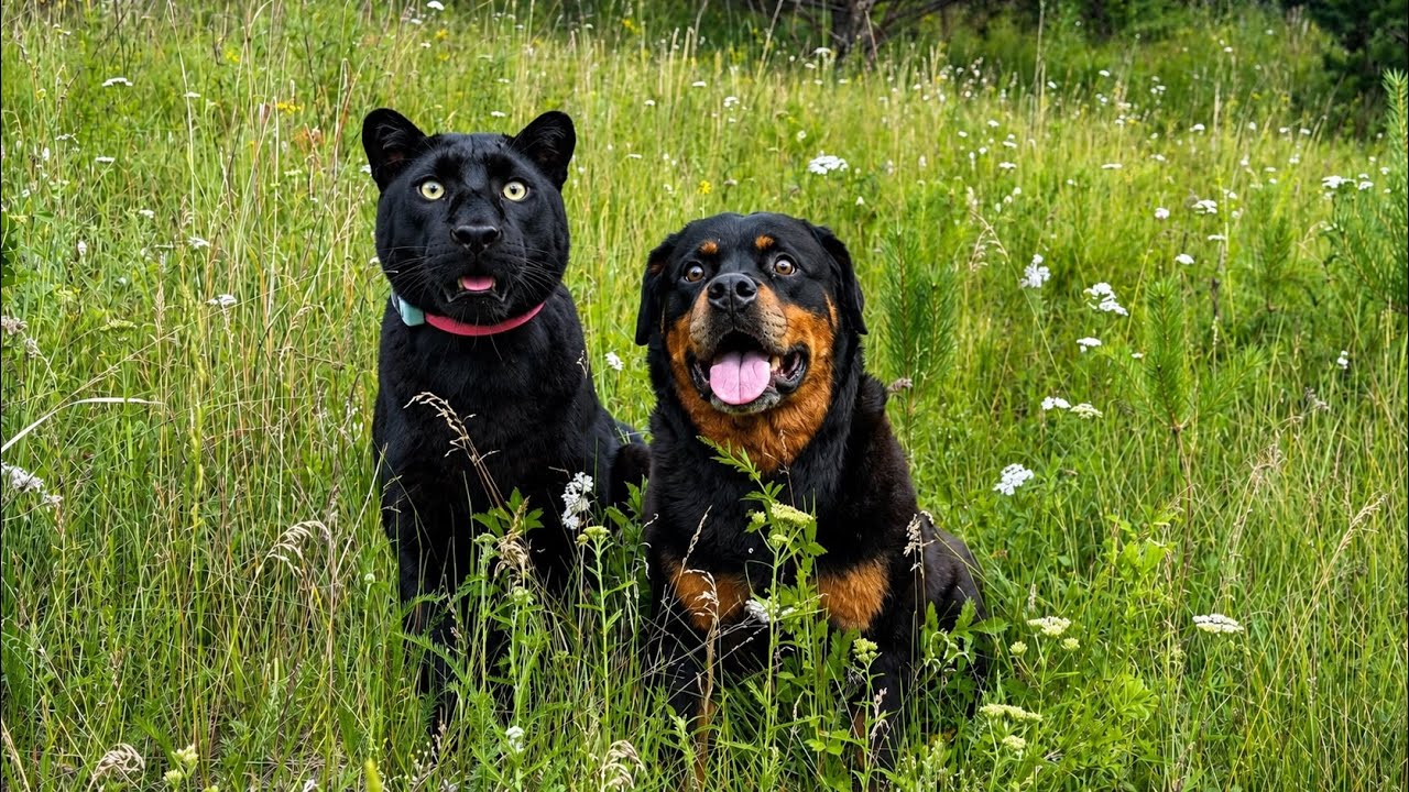Trackers Luna the panther and Venza found a large burrow 😱(ENG SUB)