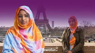 آمنة أحمد خليفة ( منى) الفائزة بالجائزة الأولى للنسخة الثانية من مسابقة فصاحة للغة الفرنسية