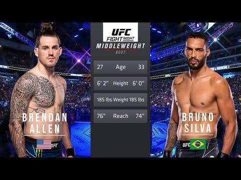 Brendan Allen vs Bruno Silva full fight