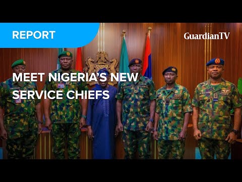 Meet Nigeria's new service chiefs