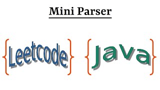 YouTube video 'Leetcode Question 385 "Mini Parser" in Java'