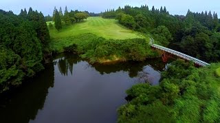 preview picture of video '【ゴルフ場空撮】夜須高原カントリークラブ 南コース HOLE2　【Drone】YASUKOUGEN Country Club South'