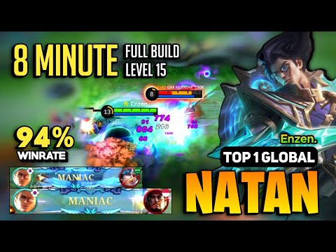 2X MANIAC! Natan Best Build 2023 [ Natan Top 1 Global Gameplay ] By Enzen. - Mobile Legends