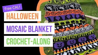 Halloween Mosaic Blanket CAL - Free Crochet-Along!