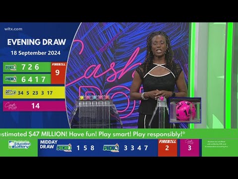 Evening SC winning lottery numbers for September 18, 2024