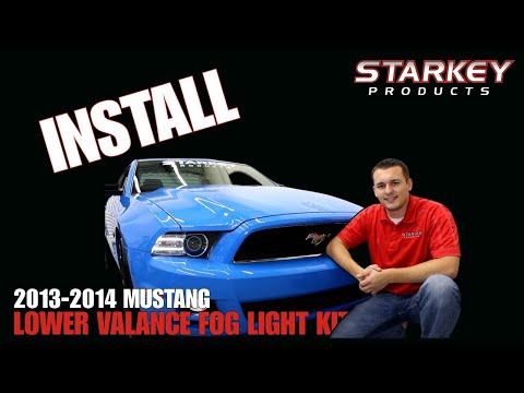 Installation | 2013-2014 Mustang Lower Valance Fog Light Kit | Starkey Products