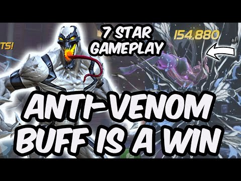 Anti-Venom Buff IS AN ABSOLUTE BANGER!!! - 7 Star Gameplay Showcase - Marvel Contest of Champions