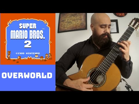 Super Mario Bros Guitar Cover | Super Mario Bros 2 Overworld Theme | Video Game Music (Tabs)