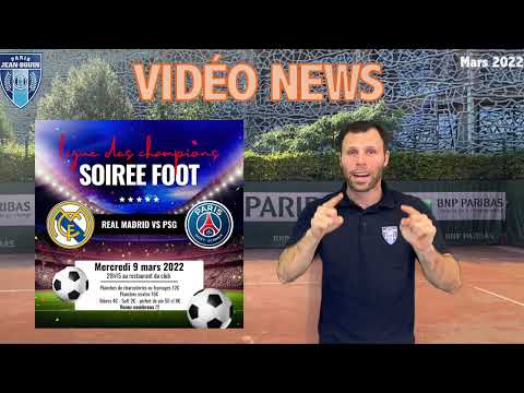 PJB TENNIS // Video News - Mars 2022