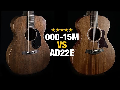 Taylor AD22e vs Martin 000-15M - Acoustic Guitar Comparison