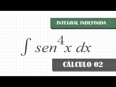 Integral do sen elevado a quarta de x dx  - RESOLUÇÃO COMPLETA - Integral do produto trigonométrico