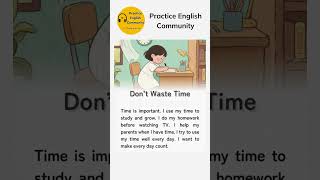 English Listening Practice – Don't Waste Time | Short English Story with Subtitles