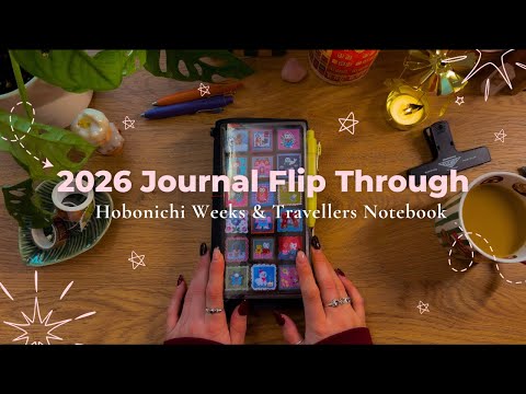 2026 Hobonichi Weeks & Traveller’s Notebook Flip Through | Journaling, Reading, and Daily Life🖋️♥️