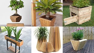 diy wood projects flower pot for garden decor ideas#3 | wood pot crafts & design