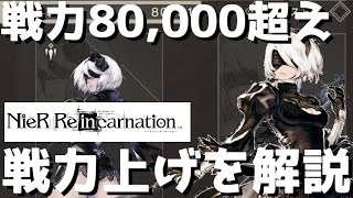 【NieR Re[in]carnation】【リィンカネ】総戦力80,000突破したので戦力の伸ばし方についてざっくり解説 ♯9【ニーア リィンカネーション】