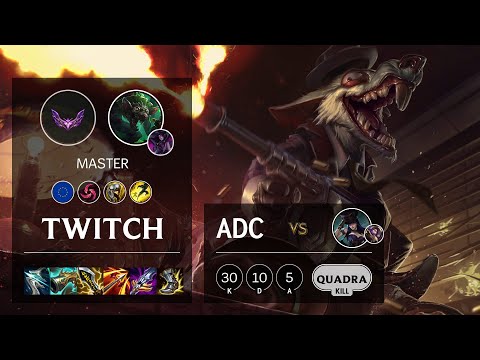 Twitch ADC vs Caitlyn - EUW Master Patch 12.5