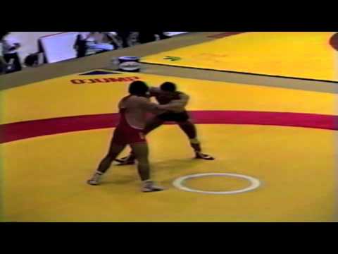 1987 Senior World Championships: 100 kg Byeung-Eun Cho (KOR) vs. Hubert Bindels (BEL)