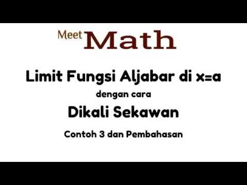 Limit Fungsi Trigonometri - Contoh 3