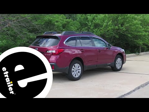 etrailer | Weathertech Air Deflector Installation - 2018 Subaru Outback Wagon