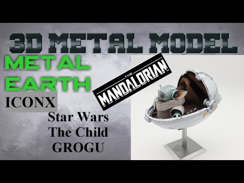 Metal Earth ICONX/Premium Series Build -  Star Wars The Mandalorian - The Child aka Baby Yoda Grogu